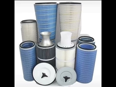 Industrial Cartridge Air Filters Dust Collector Dust Removal  PU Pleated